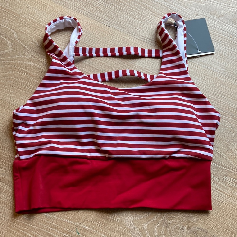 Senita Athletics swim crop top. Size medium